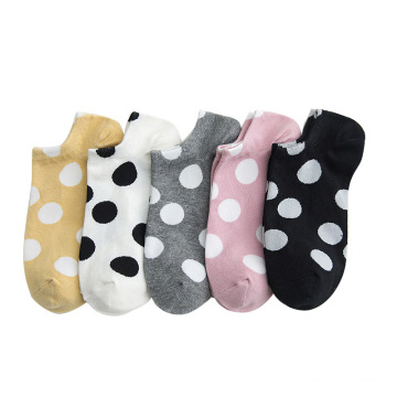 DOTS FEMMES CARIÈTRE COPES BAS CUPT COTTON COTON BOURRIEUR ANTI-SLIP SOCKS GIRS SUMBRES SOCKES SHOLES SHOLES